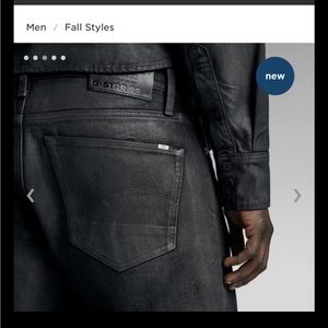 G Star Raw Coated Denim 3301 Slim